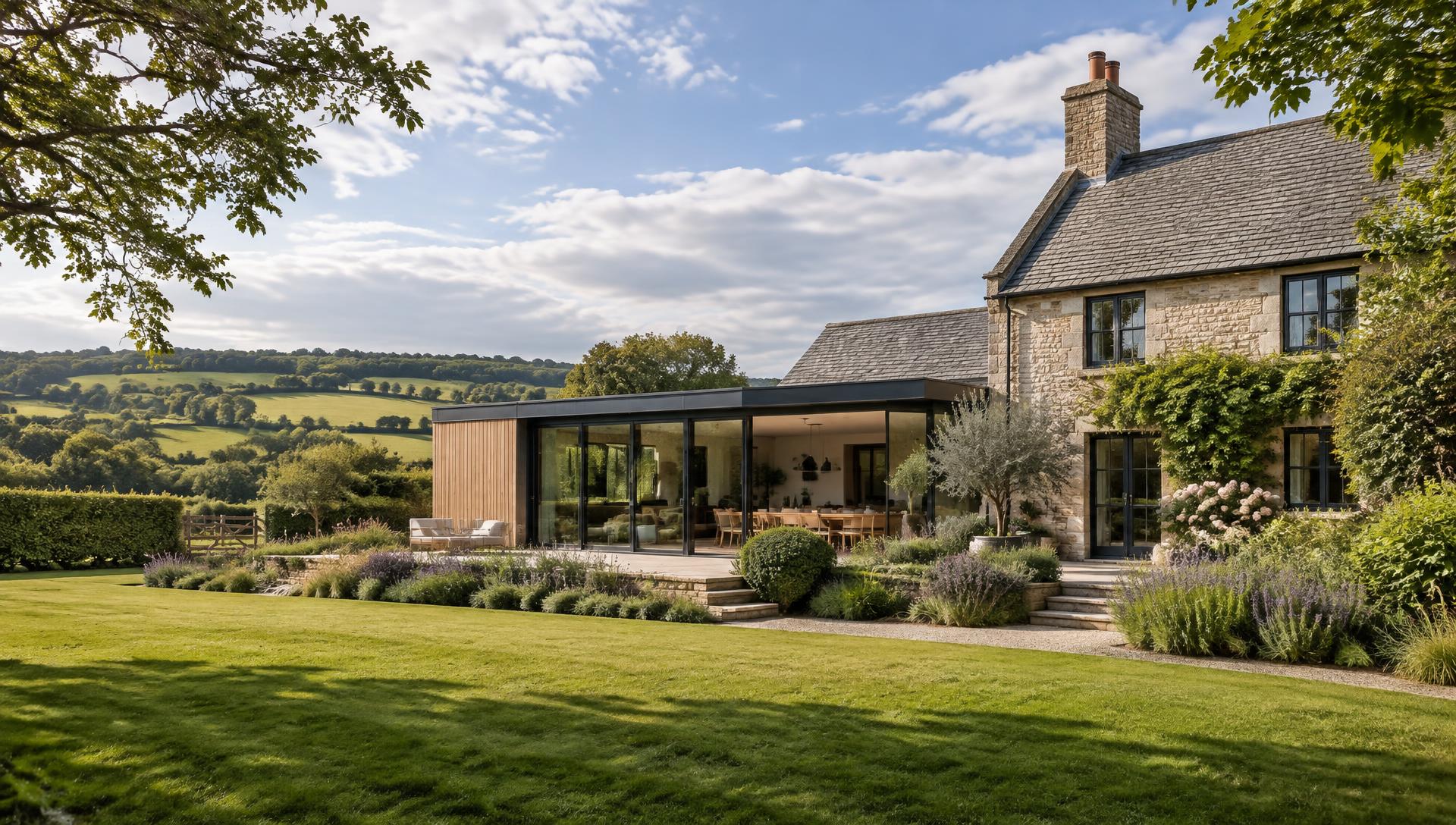 Premium contemporary British property in landscaped grounds